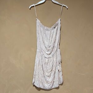 Sugarlips Cream Strapless Dress